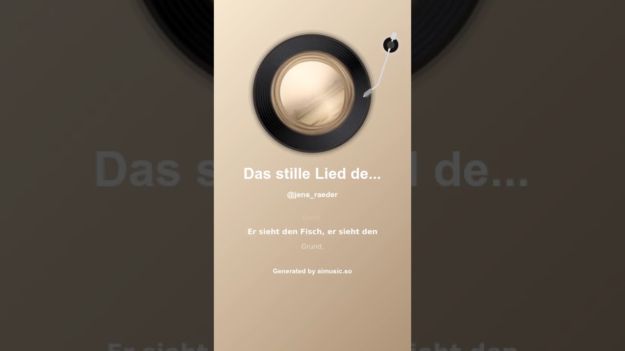 Das stille Lied des Neulings 1