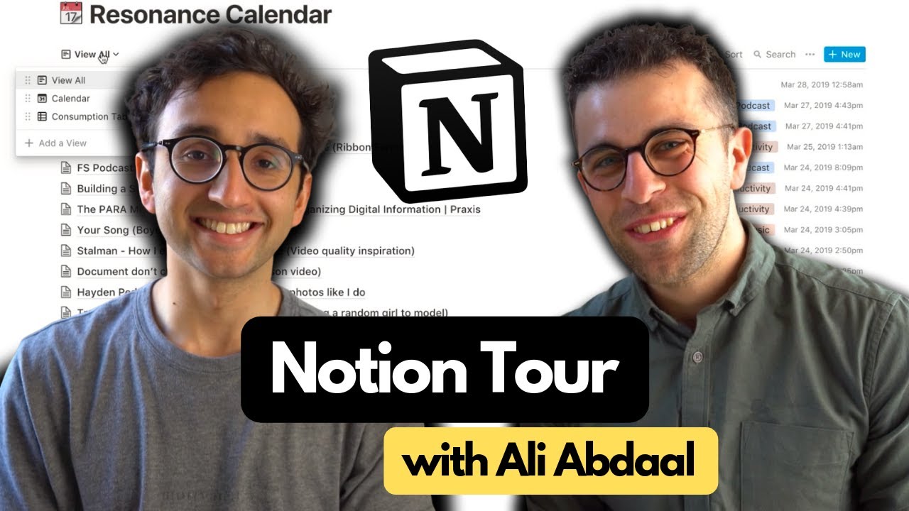 How Ali Abdaal Uses Notion
