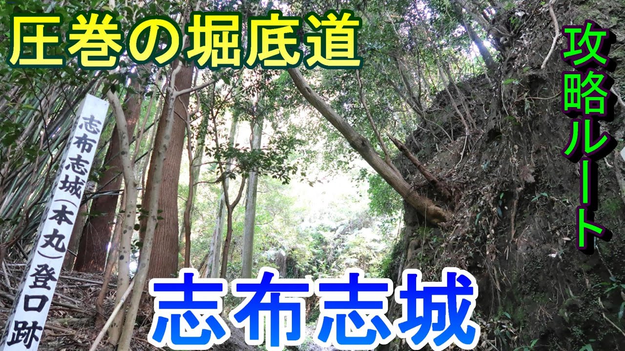 【城めぐり】圧巻の堀底道　志布志城　鹿児島県【攻略ルート】