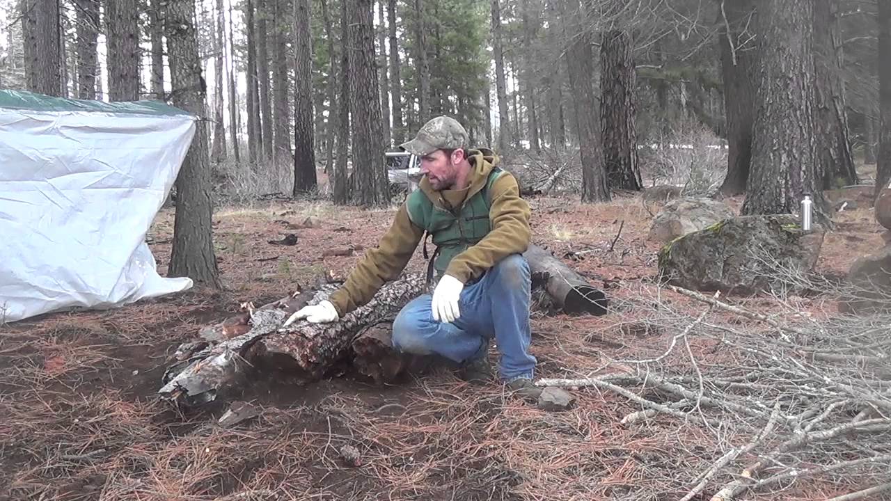 Hammock Super Shelter, Upside Down fire and Husqvarna axe failure