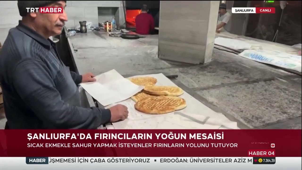 TRT Haber - Şanlıurfa’da Fırıncıların Sahurda Tırnaklı Ekmek Mesaisi ￼// Ahmet Hamdi ÇİÇEK
