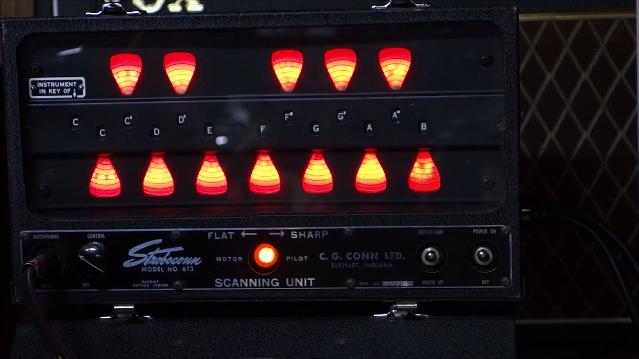 How to use a Conn Stroboconn or Strobotuner to tune instruments.