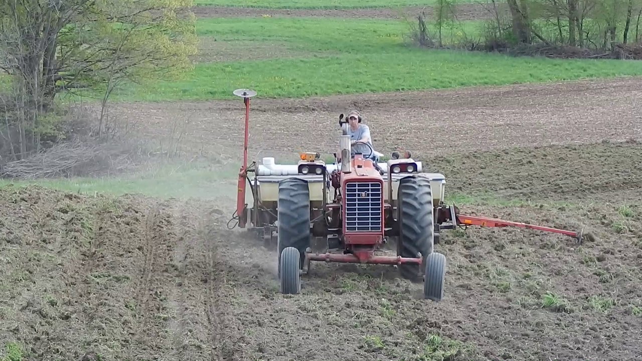 Planting corn on a Wisconsin dairy farm