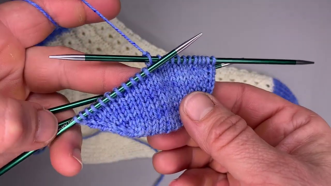Zunahmen für Toe up-Spitze stricken