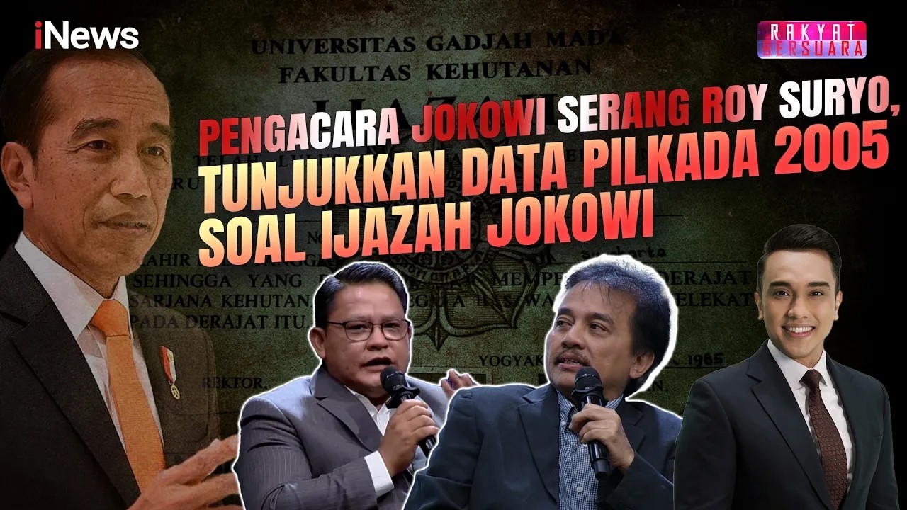 Pengacara Jokowi Sebut Jika Ijazah Palsu, Sudah Sengketa, Roy Suryo: Baru Ketahuan Sekarang