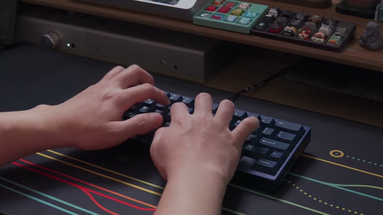 Keycult 1/60 Rev 1 with lubed Cherry MX Clears Typing Sounds