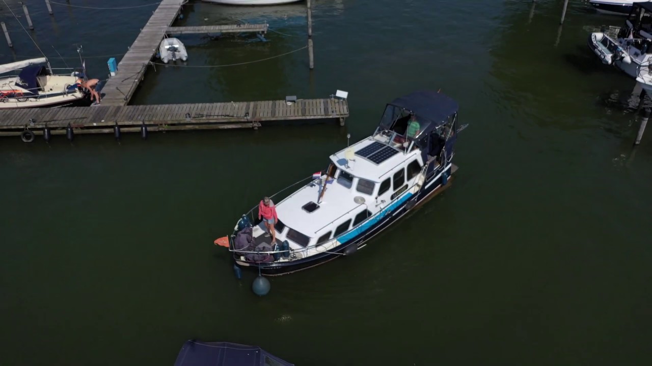 Start in De Klink zum Törn in den Urlaub von Heike und Volker gefilmt mit Drohne und GoPro