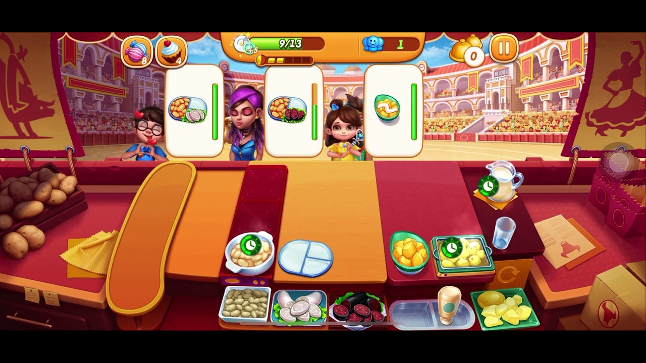 Cooking city game, welcome to Barcelone, Patatas Bravas Shop.