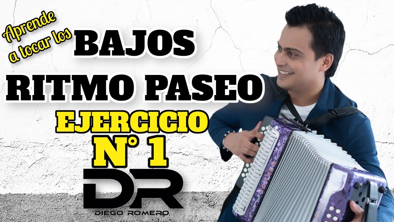 Ejercicio para tocar los bajos (N° 1 en ritmo paseo) - Diego Romero Acordeón