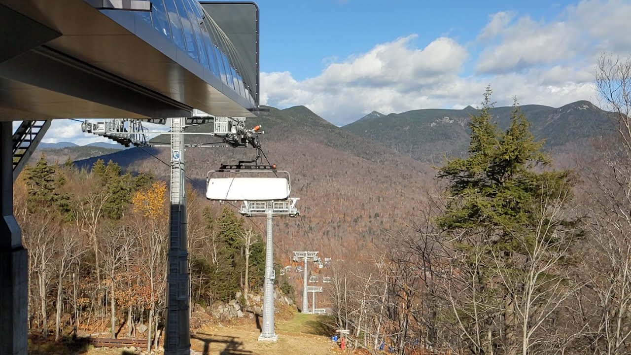 First Chair!! 1 New Doppelmayr D-LINE Bubble Ski Lift