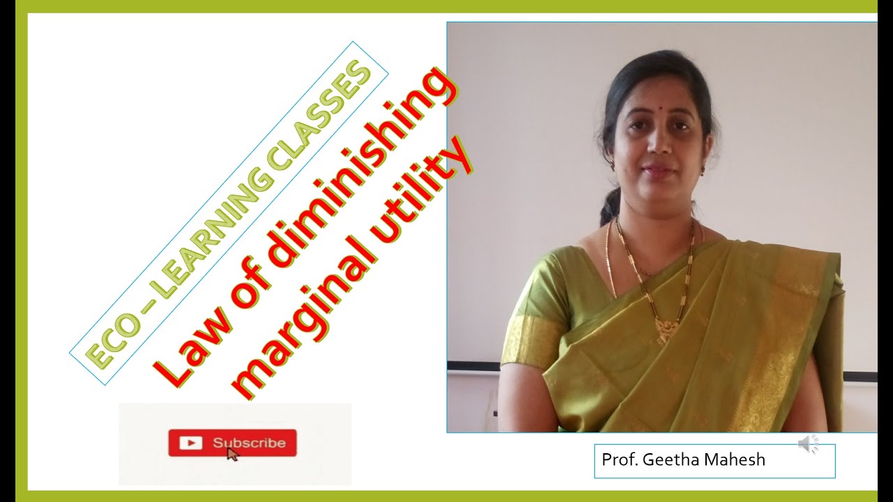 Law of diminishing marginal utility IIPUC ECONOMICS   KANNADA