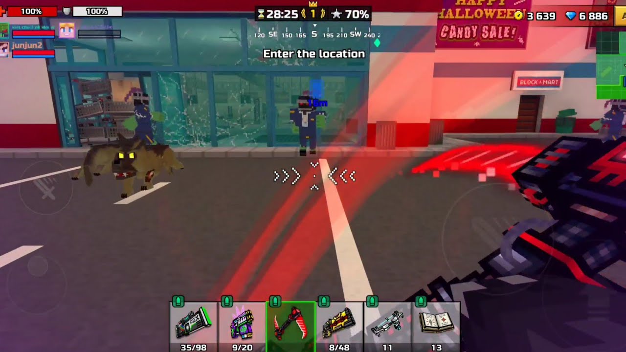 Pixel Gun 3D Dead City Easy Raid Speedrun