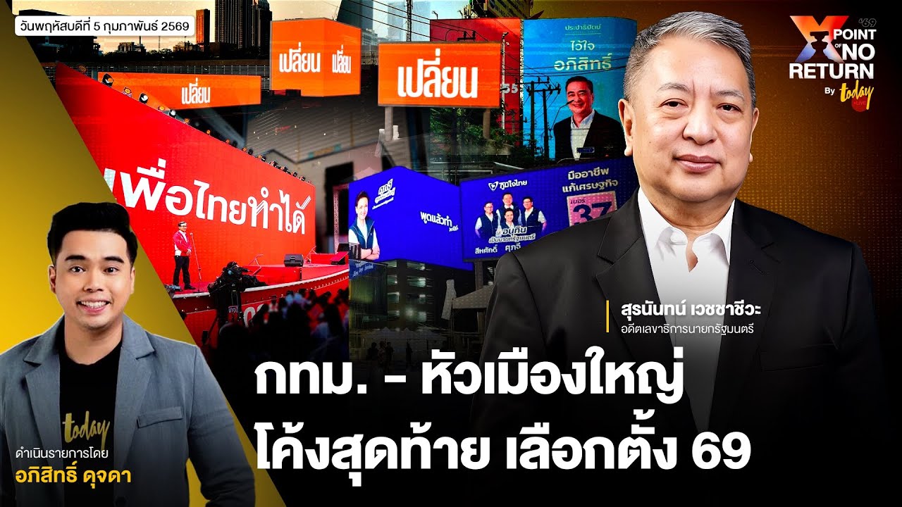 โค้งสุดท้าย ใส่กันสุดพลัง วิเคราะห์สนาม กทม. หัวเมืองใหญ่ | TODAY LIVE