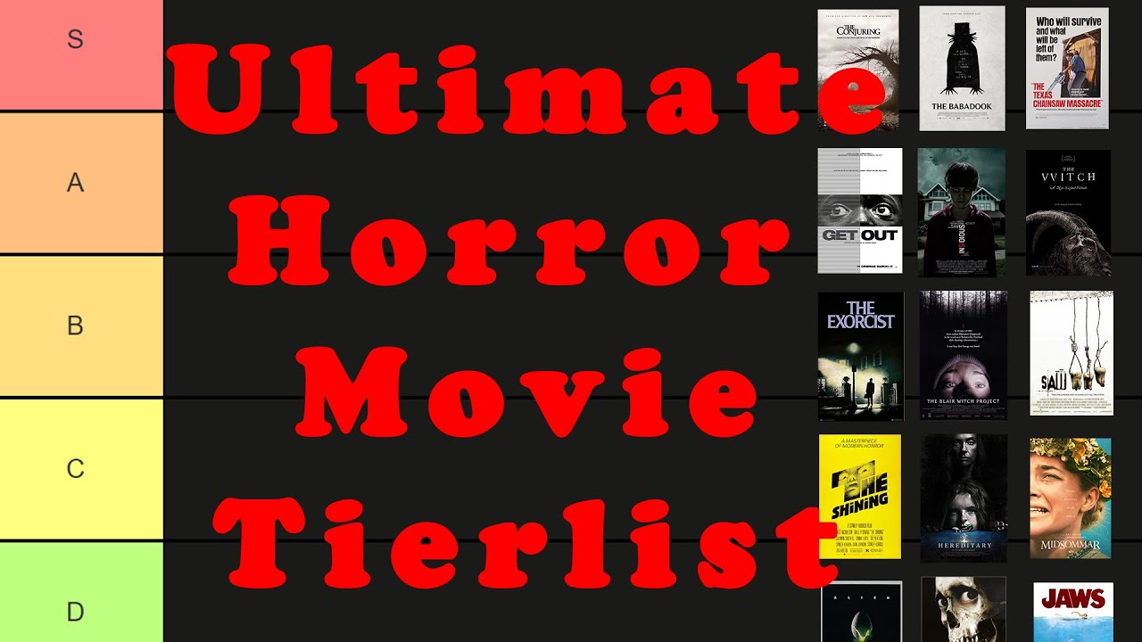ULTIMATE Horror movie TIERLIST OVER 300 MOVIES!