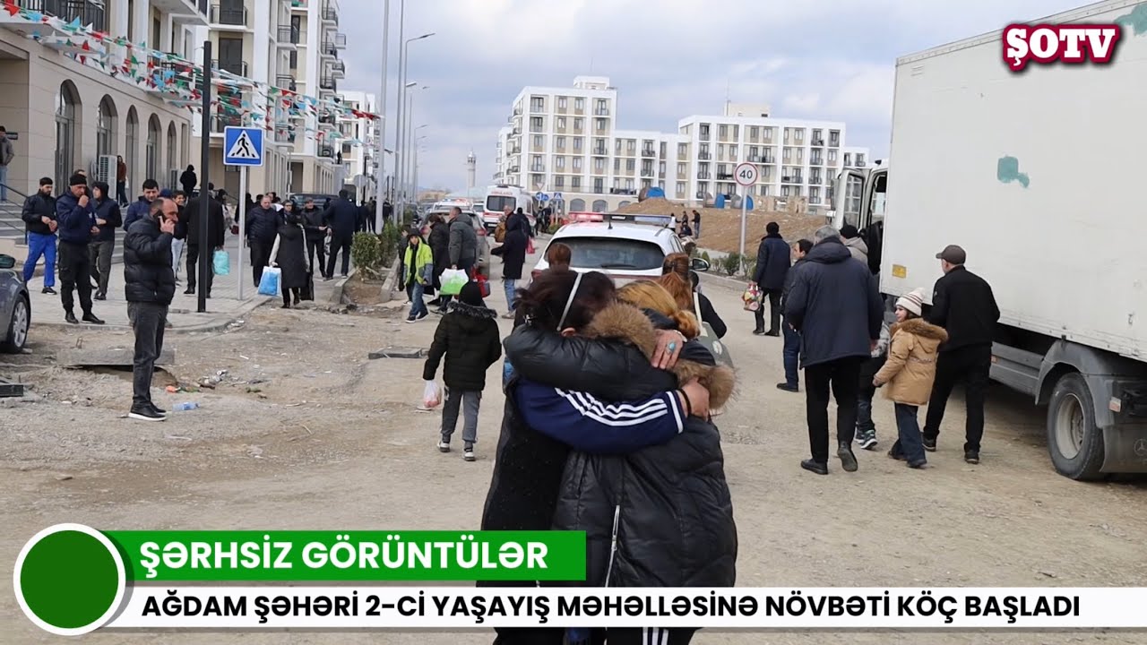 Ağdam şəhərinə köç başladı - İkinci yaşayış məhəlləsi Ağdamlıları qarşılayır - Şərhsiz