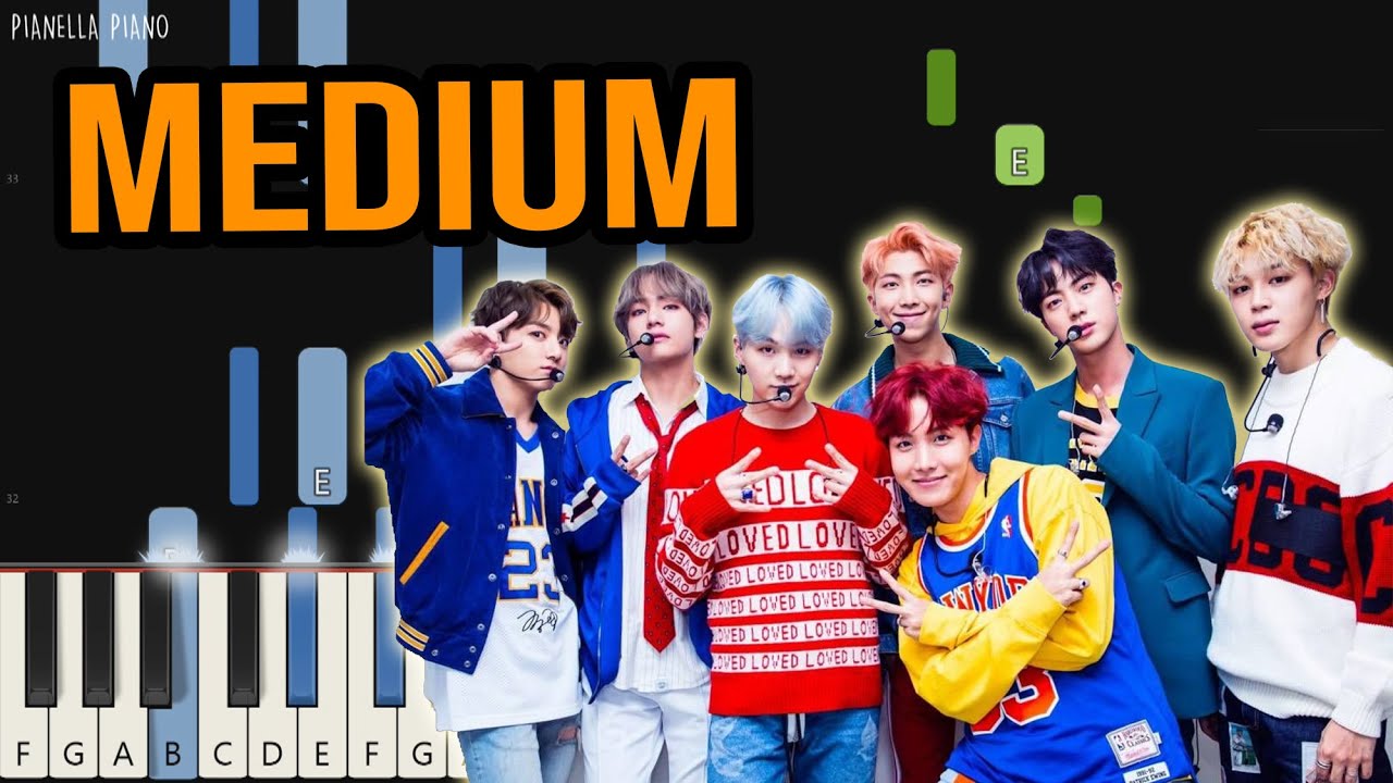 BTS - DNA | Piano Tutorial (MEDIUM) by Pianella Piano