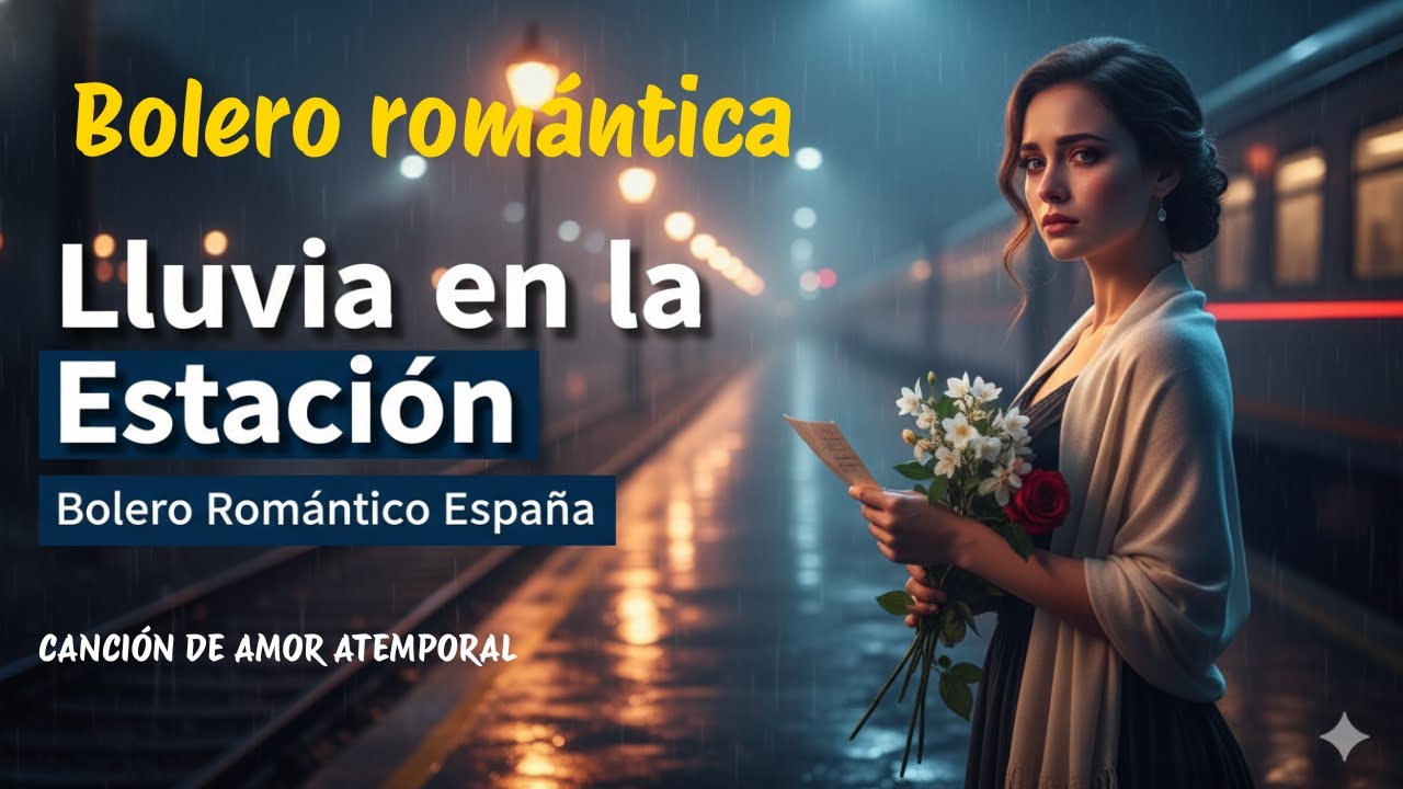 Lluvia en la Estación, Bolero Romántico Español, Canción de Amor y Desamor, Bolero Romántico España