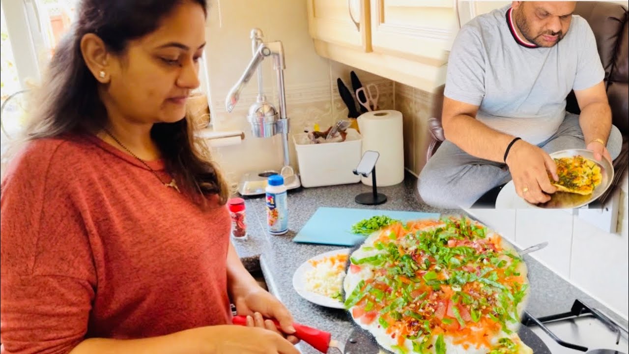 Uttapam in pizza style | popat ho gaya uttapam banane me 😅