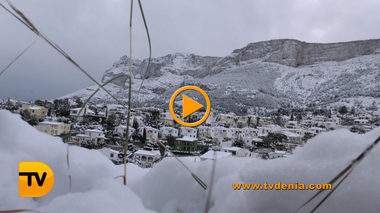 Dénia nevada 33 años después   vídeo