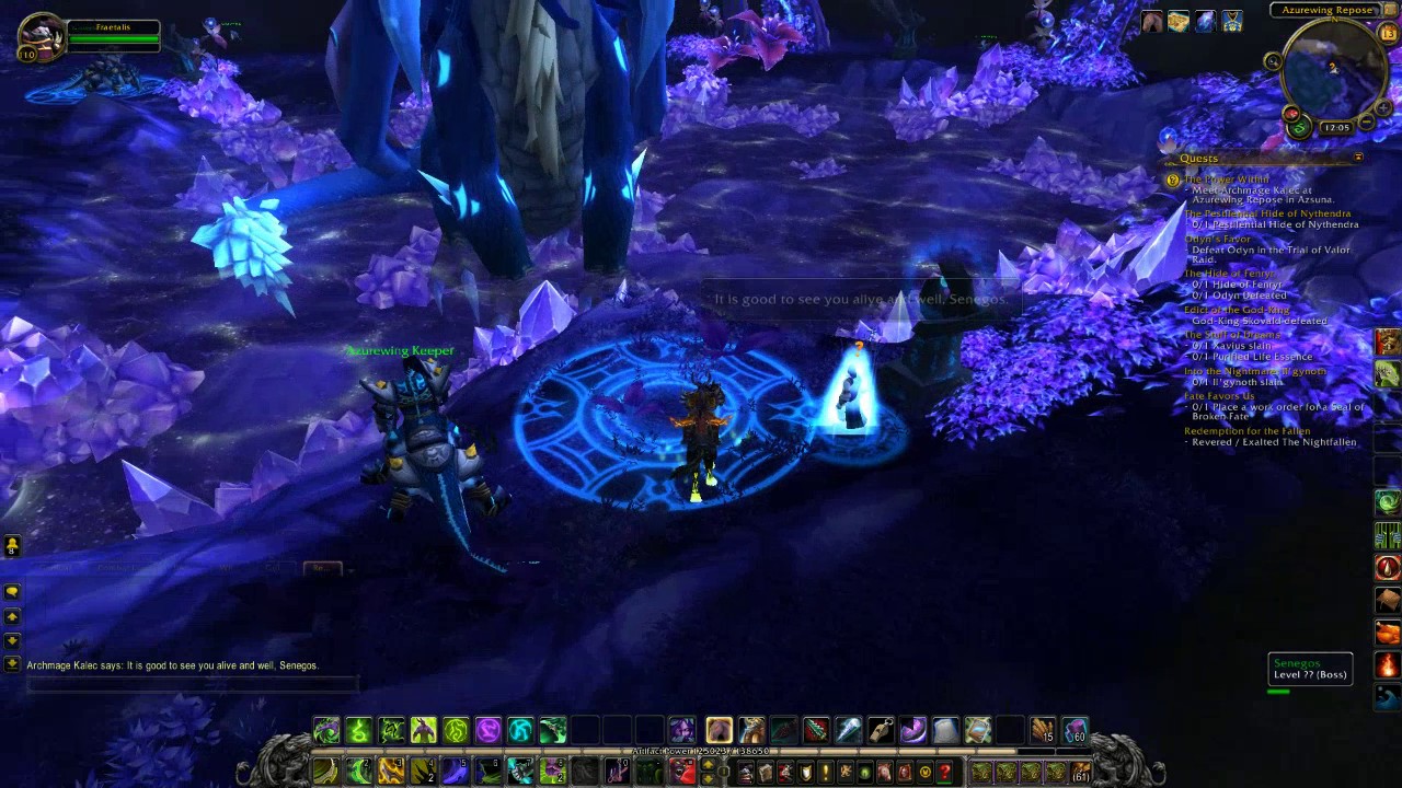 World of Warcraft The Power Within Class Hall Legion Quest Guide