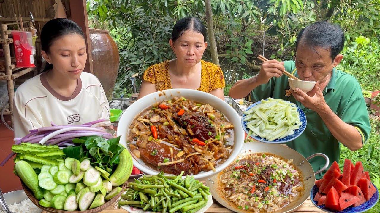 Mắm Cá Lóc Chiên Ăn Kèm Rau Sống - Cơm Quê Nhà Thắm Vị Tình Quê|MLQ#115