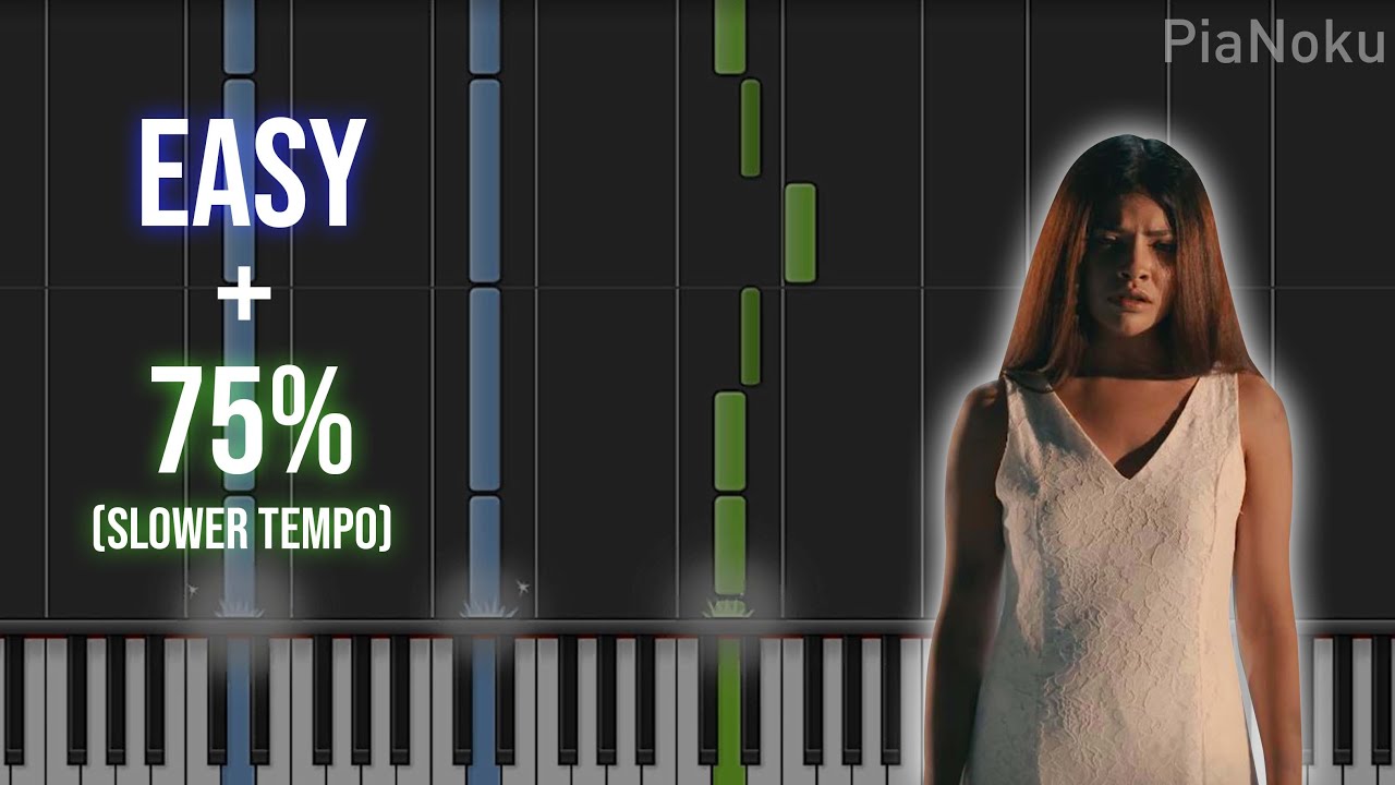 Weird Genius - Lathi (ft. Sara Fajira) Easy Piano Tutorial by PiaNoku