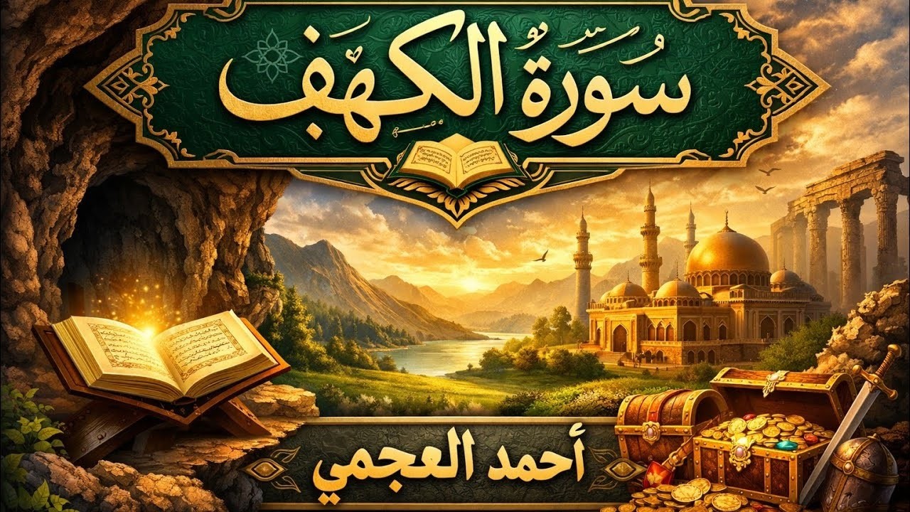 الكهف | تسبيحات قرآنية بصوت أحمد العجمي – نور وطمأنينة