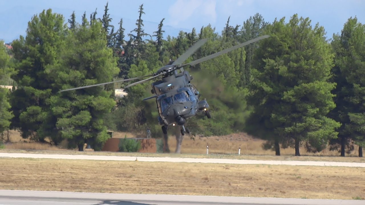 AFW 2023 Hellenic Army Aviation NH-90 TTH and paratroopers