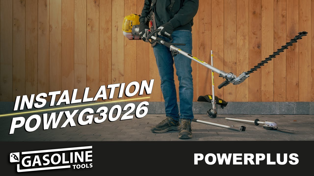 POWERPLUS - Instalaci&oacute;n de la multiherramienta POWXG3026