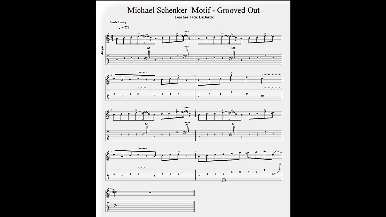 Michael Schenker motif groove