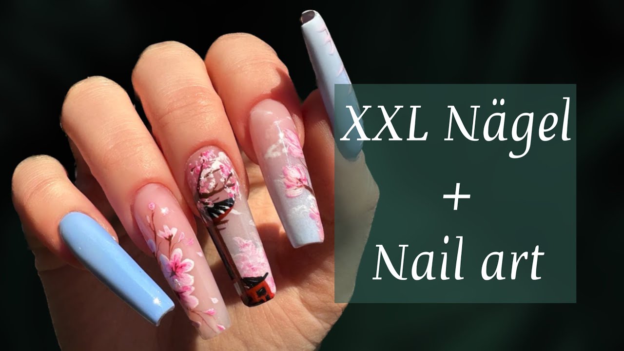 Wie male Ich auf Nägeln ? Sakura Frühling nail art 🍒 cherry nails
