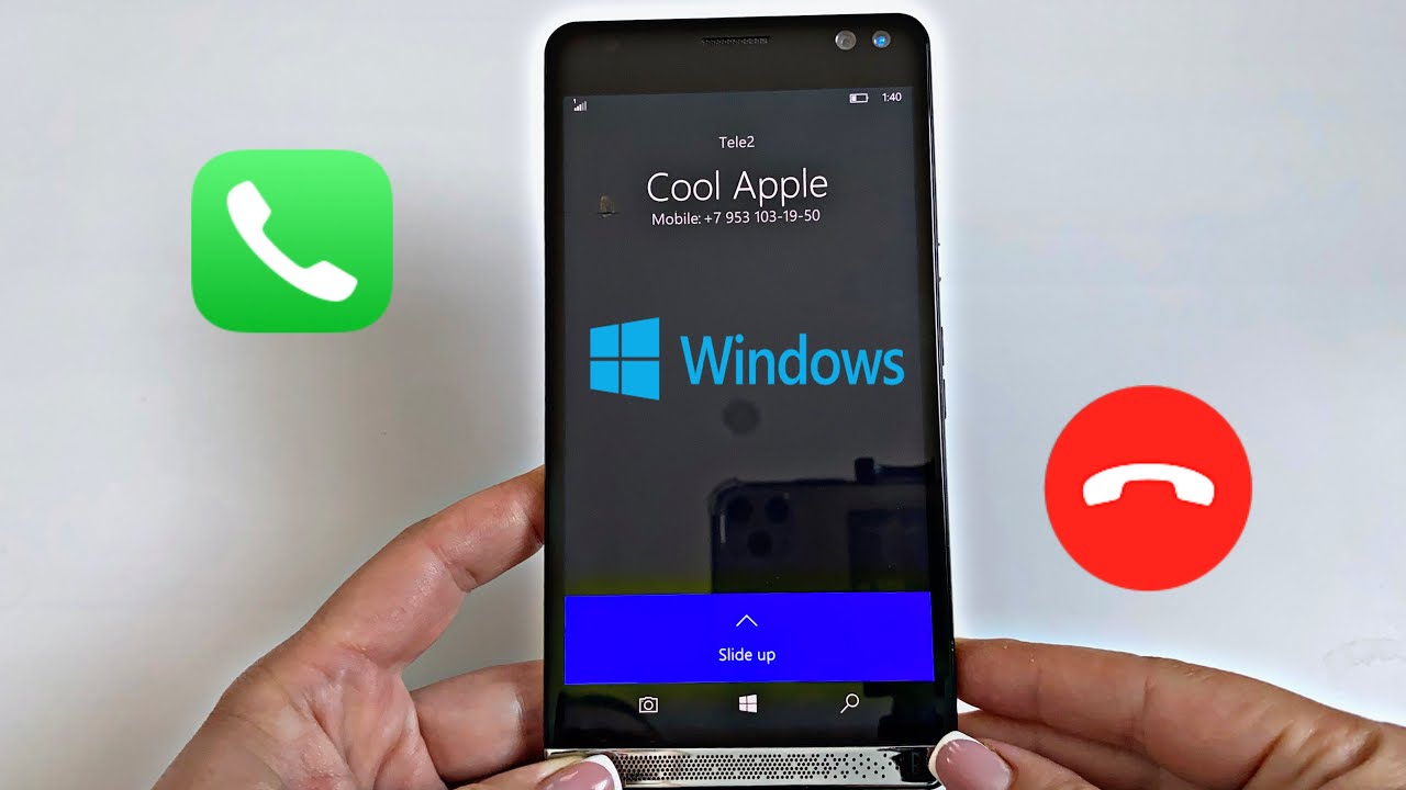 HP Elite X3 ( MS Windows 10 Mobile) Incoming call