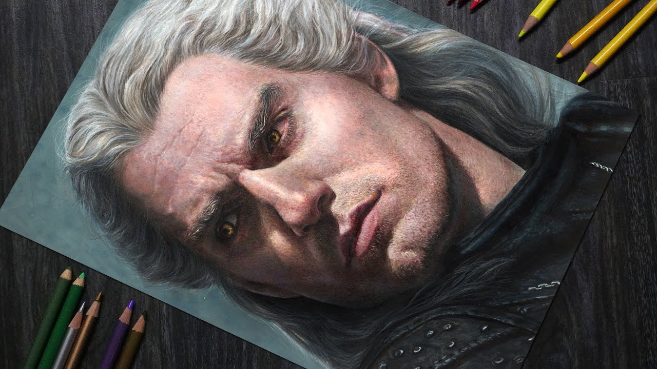 Drawing The Witcher: Geralt of Rivia (Henry Cavill)