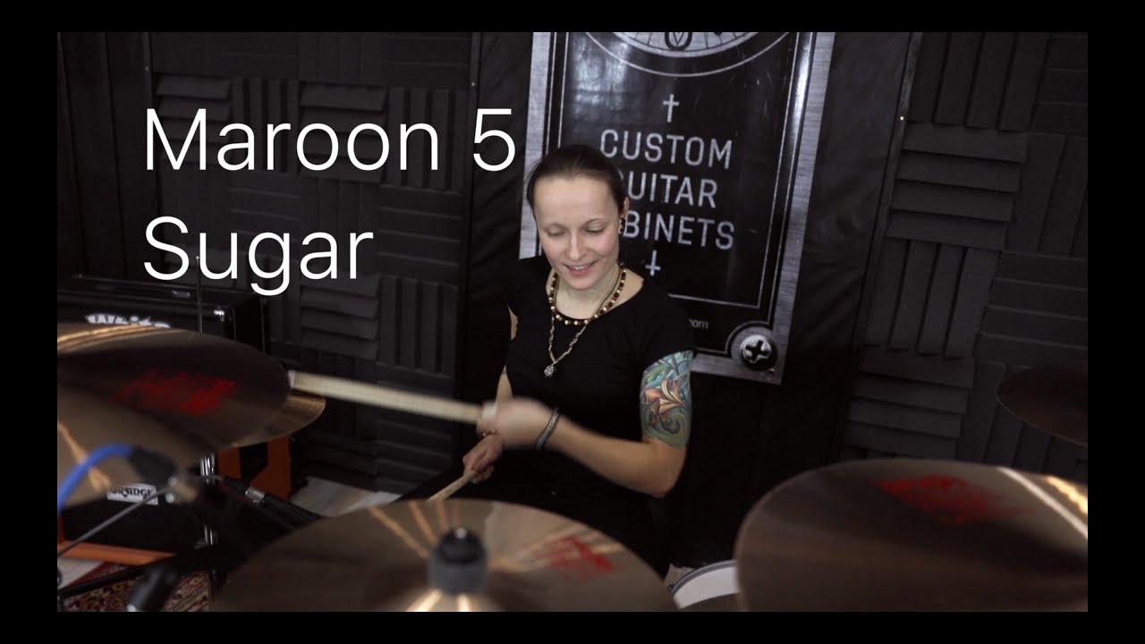 Maroon 5 -  Sugar (drum cover by Vicky Fates)