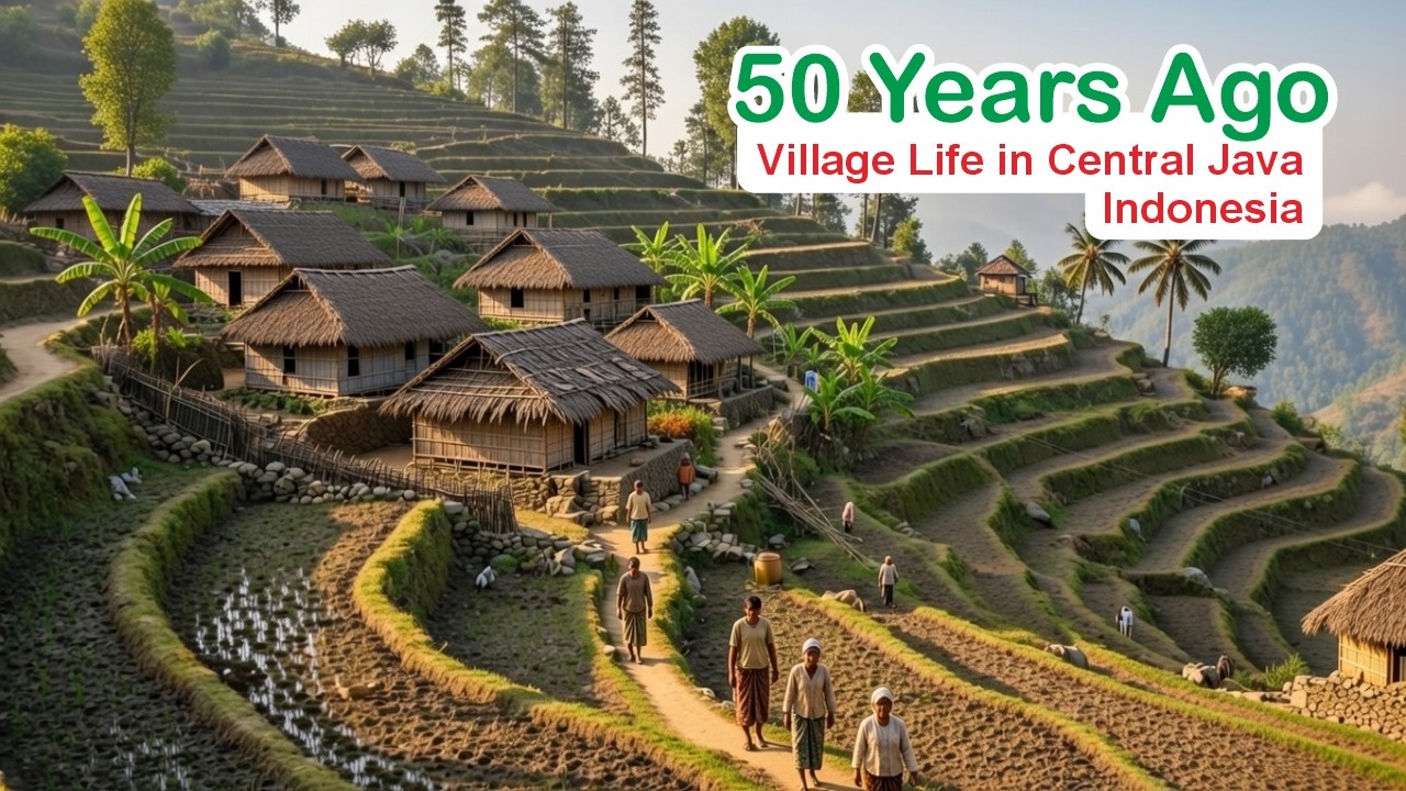 Peaceful Slow Living | Village Life in Central Java, Indonesia — 50 Years Ago