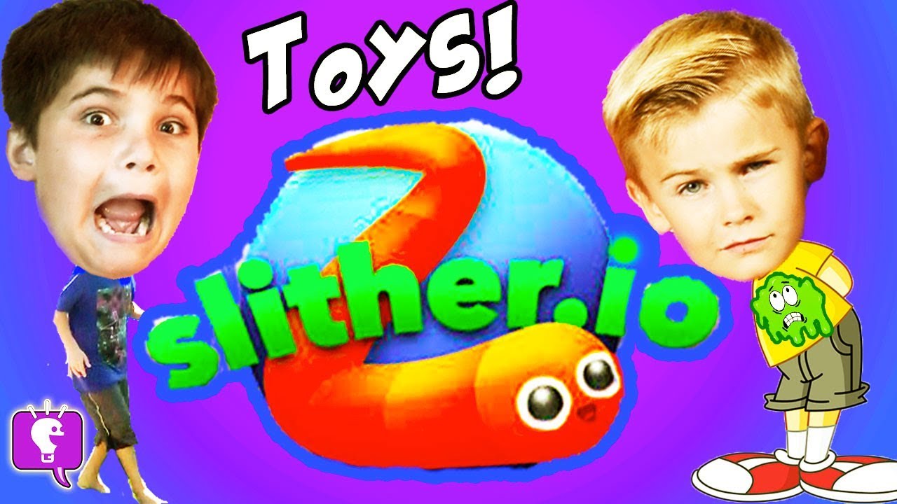 GIANT Surprises! Slither.io + Splatoon Toys and Video Game Play HobbyKidsGaming