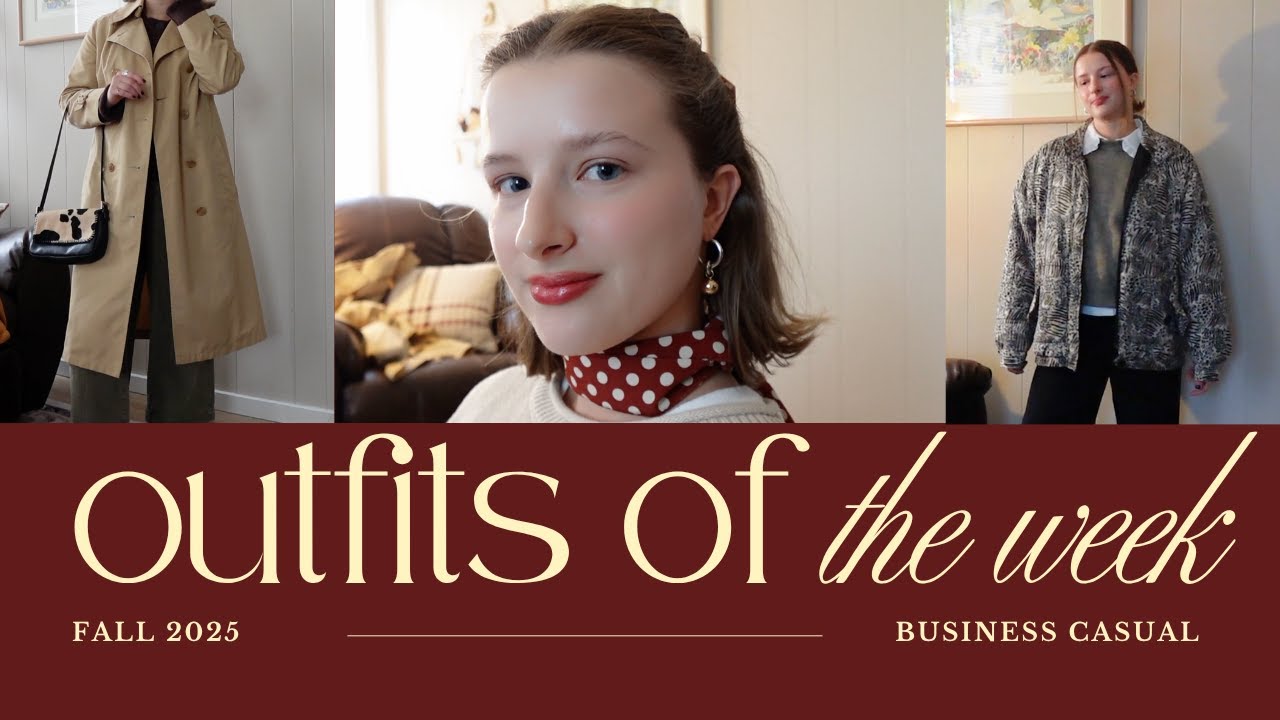 a week of business casual outfits | fall 2025