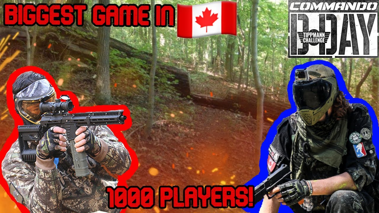 Biggest Paintball Game In Canada! (1000 Players!)