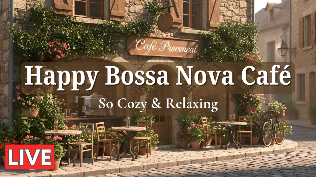 Happy Bossa Nova Café ☀️ Morning Coffee Jazz for Positive Energy & Relaxation