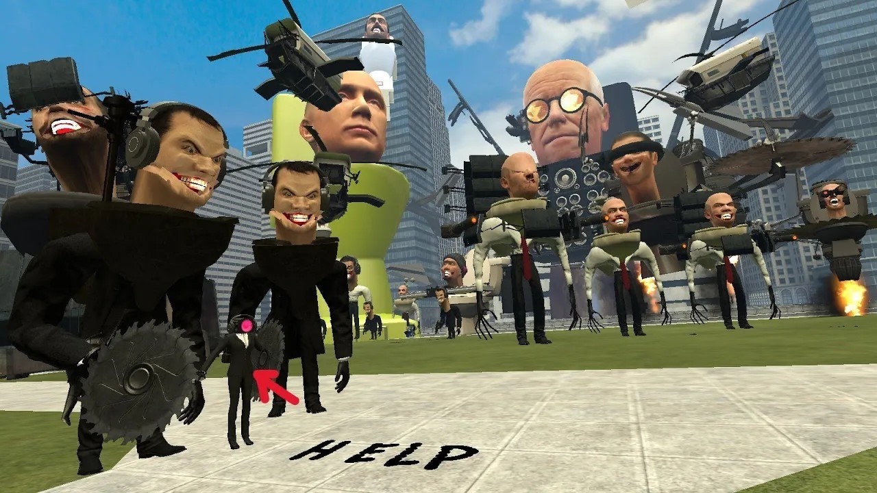 New skibidi toilet realistic gmod! BIG COMPILATION #4