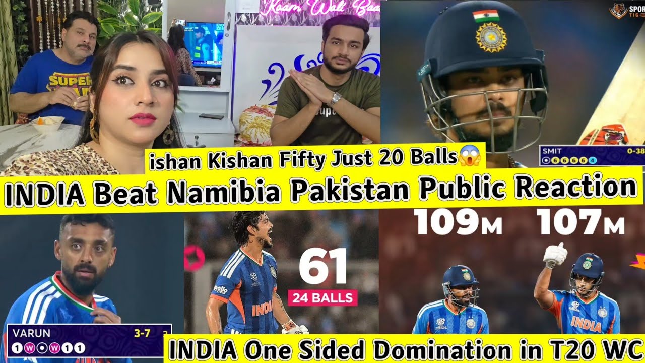IND Beat Namibia IND Domination T20 WC PAK Reaction ishan Kishan Fifty 20 Balls Hardik All-rounder😱