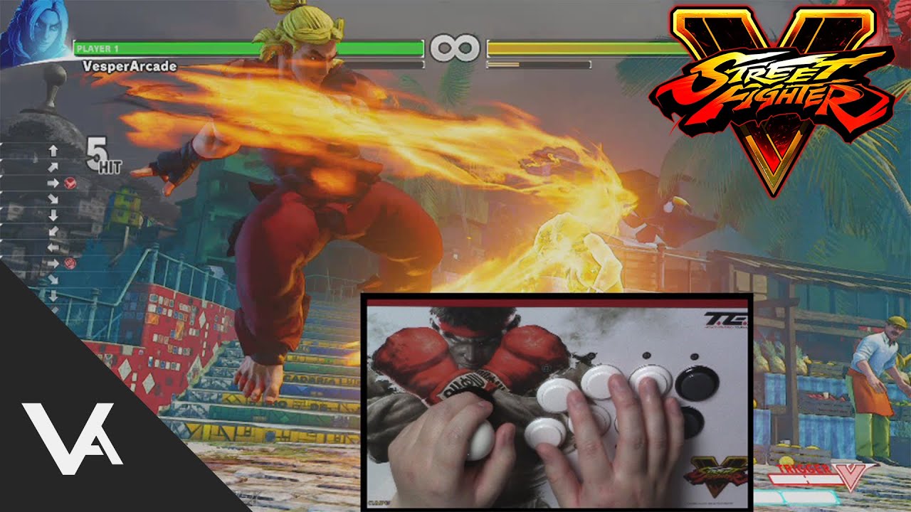 Street Fighter V - How To Do Hadouken Motions When Walking Forward