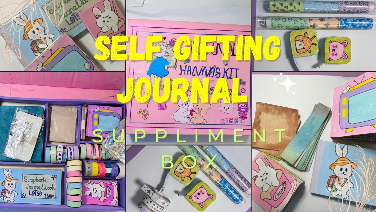 Self Gifting Journal box 2025 |unboxing |part 1| easy way to make Journal supplies self gifting 