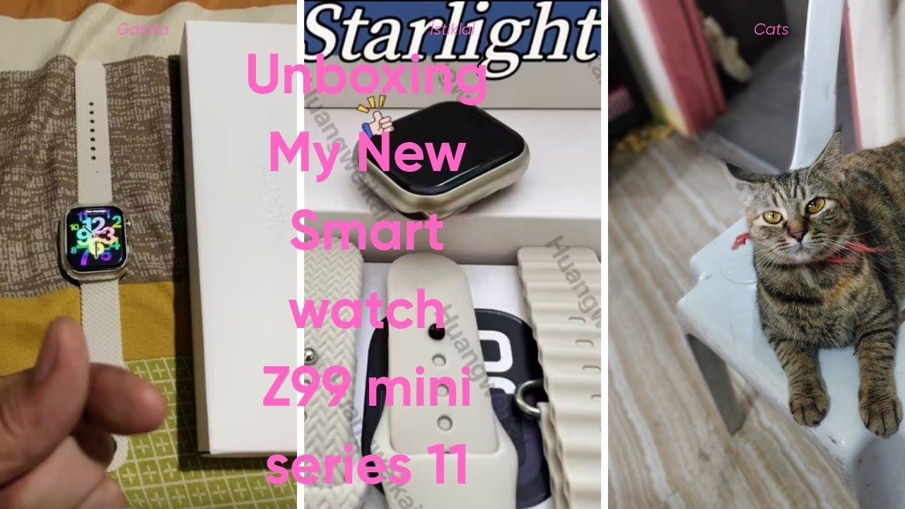 UNBOXING MY NEW SMART WATCH | Z99 MINI SERIES 11 |  RDFIT APPS 💕 | APPLE WATCH SE 2 CLONE 🍏🍏🍏