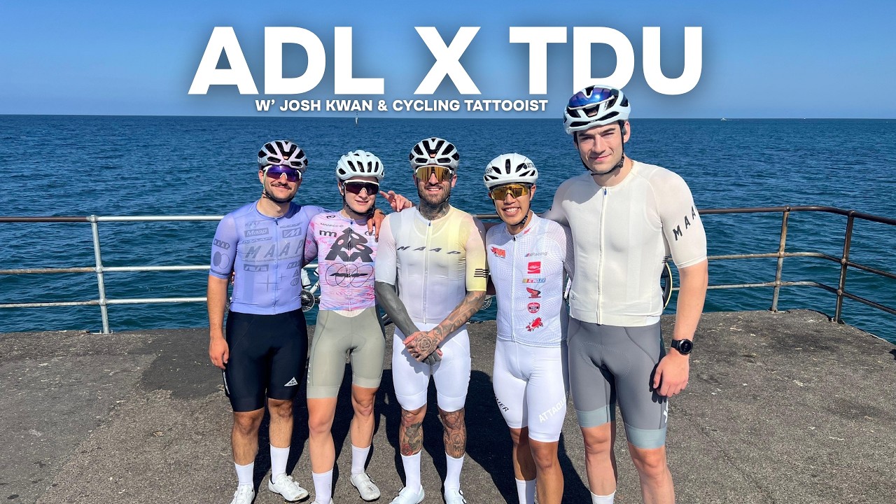 Cycling Adelaide’s Iconic Coastline with The Cycling Tattooist & Josh Kwan at the TDU
