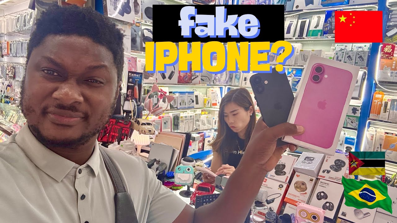 🚨Invadi o Mercado de Replicas do Iphones 16 na China 🇨🇳😬