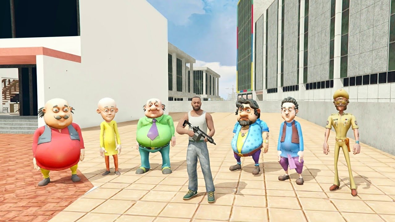 Franklin Fight "MOTU PATLU GANG" in INDIAN BIKE DRIVING 3D
