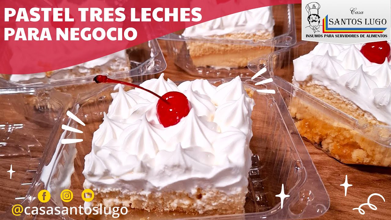 PASTEL TRES LECHES 🍰🎂 ⭐Receta Fácil Paso a Paso⭐ Para Negocio