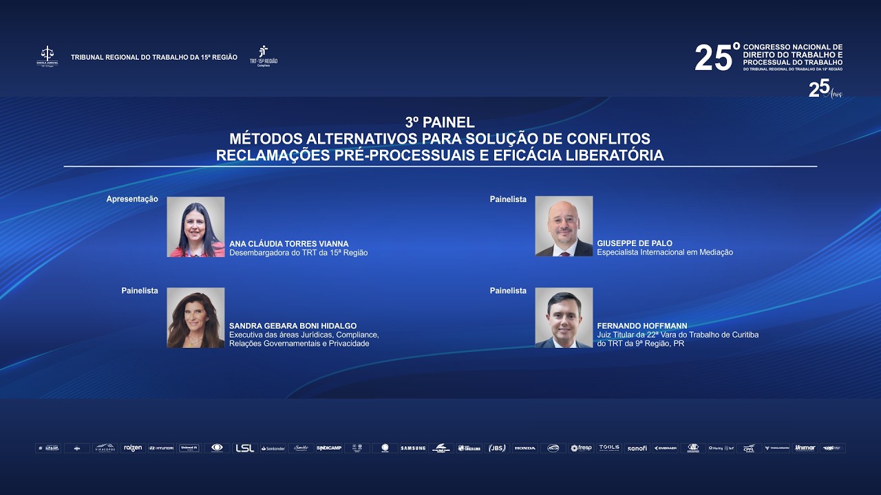 25º Congresso Nacional - 3º Painel (1/3) - (com acessibilidade)