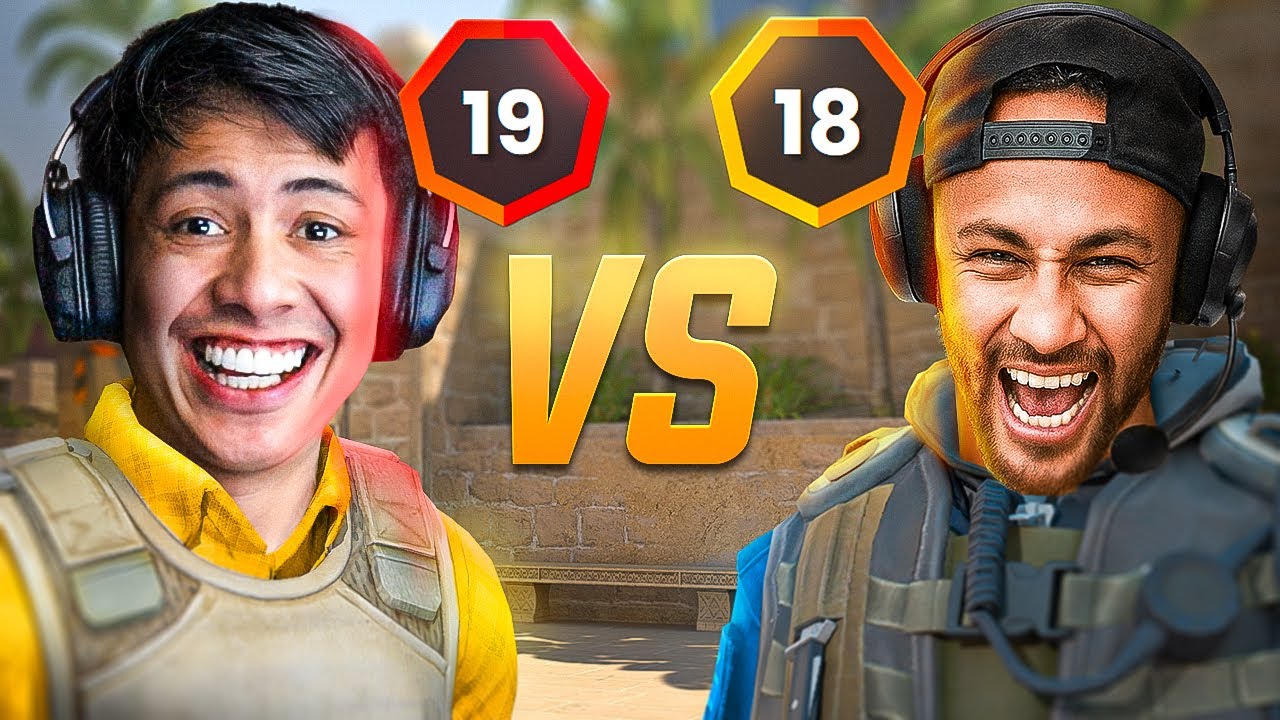 JOGUEI uma PARTIDA na GC CONTRA o NEYMAR! (Ele está level 18 e jogando muito)